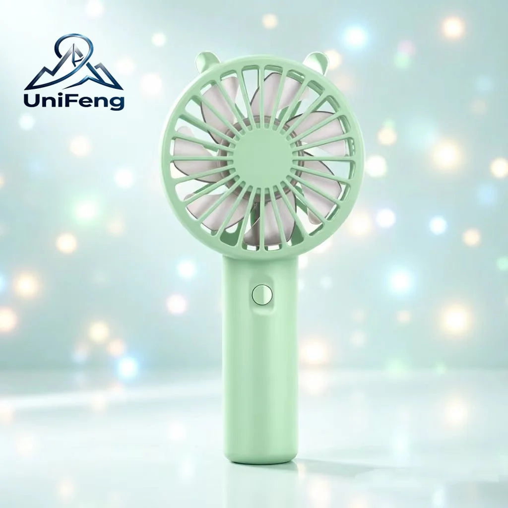 Portable Handheld Fan Mini USB Rechargeable Fan Cute Desktop Cooling Small Silent Fan Adult Children Outdoor Dormitory Travel