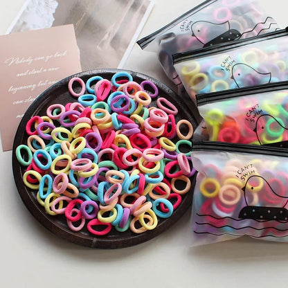 2pc Pet Supplies 100pcs/set Elastic Pet Hair Band Dog Grooming Accessories Bow with Hair Bands for Dogs Headwear Puppy Cat Bow