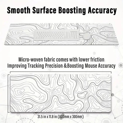 1PC Large Mouse Pads For Desk, Gaming Mouse Pad, Mouse Pad with Stitched Edges and Non-Slip Rubber Base, Extended Mouse Pad