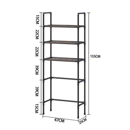Bathroom Storage Rack Over The Toilet Shelf Multilayer Space Saver Organizer Multi-Functional Wall Hanging Toilet Storage Rack