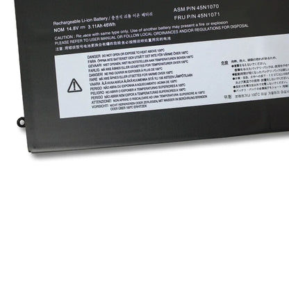 45N1070 Laptop Battery for Lenovo ThinkPad X1C 2013 Carbon ThinkPad X1 Carbon Series 3444 3448 3460 Tablet 45N1071