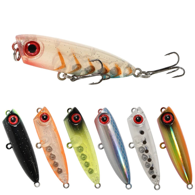 1pcs 45mm 3g Sinking Pencil Fishing Lures Mini Popper Walking Dog Artificial Hard Bait Pesca Wobbler Swimbait Tackle Accessories