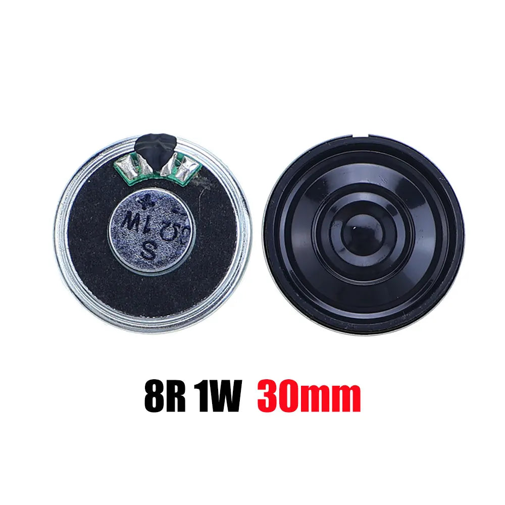 2PCS 8R 32R 0.5W 1W 2W Mini Speaker 8 Ohm 32 Ohm Loud Speaker Diameter 20mm 23mm 26mm 28mm 30mm 32mm 36mm 40mm 45mm Loudspeaker