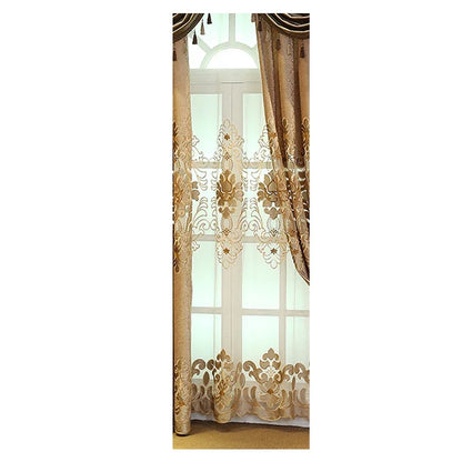 European-style curtains for living room dining room bedroom Chenille luxury high-end blackout embroidery extravagance retro new
