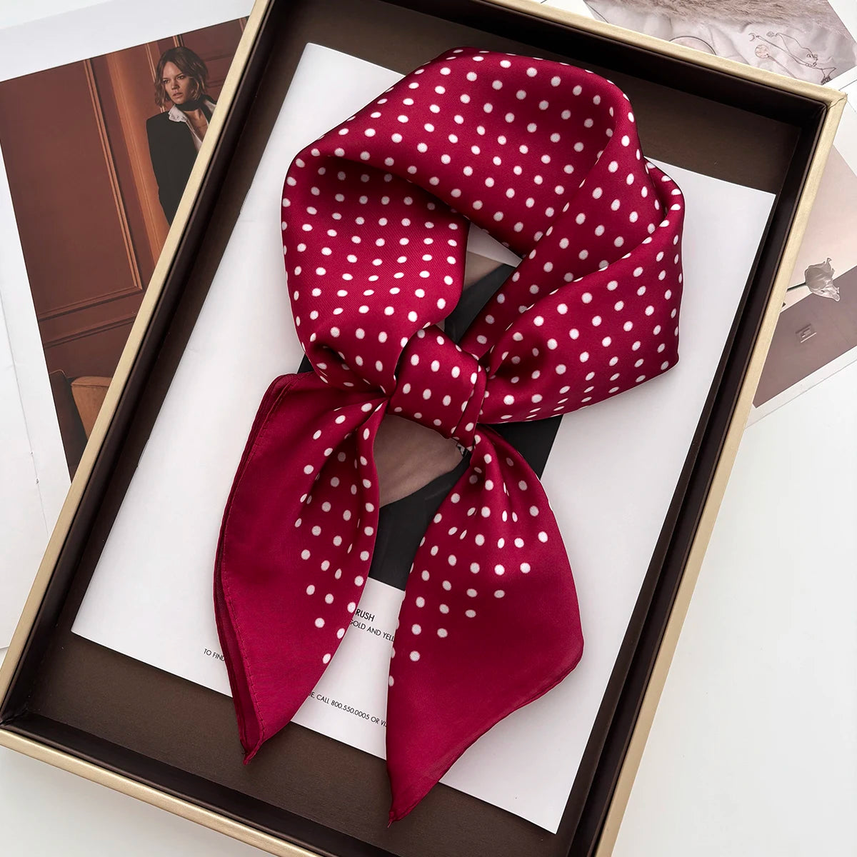 70*70cm Women's Square Scarf Soft Satin Floral Print Wrap Foulard Neckerchief Bandannas Hair Skinny Tie Hijab Shawls