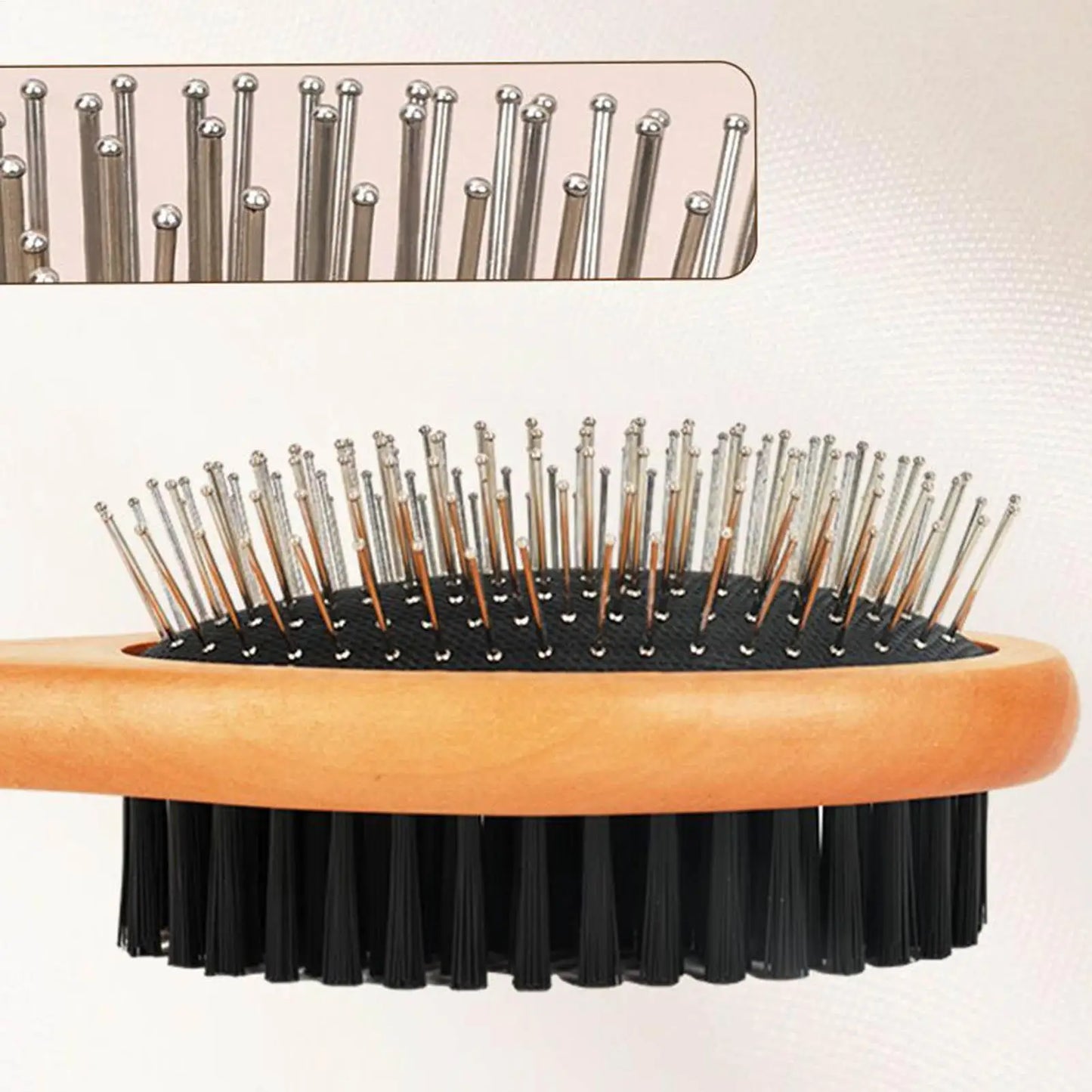 Pet Grooming Brush Double-Sided Brush Comb Stainless Steel Needle Bristles Hair Remover Brush Pet Supplies for Dogs Cats
