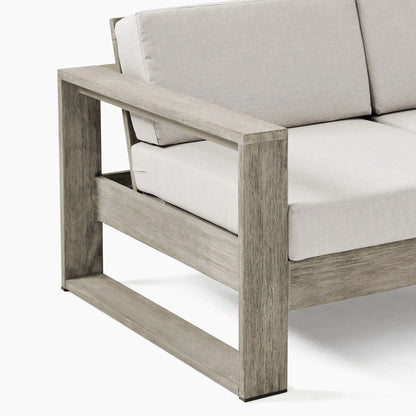 Modern Design Garden Sofa Set for Outdoor Patio Courtyard Leisure Teak Wooden Furniture for Home Hotel Villa Park Apartment
