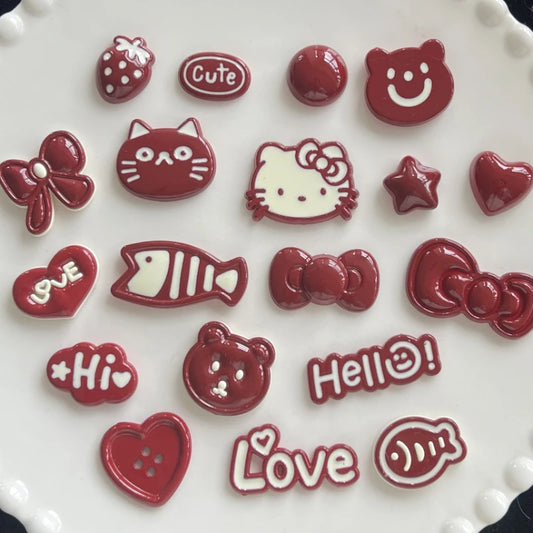 New Hello Kitty Shoes Accessories For Clogs Cute And Stylish Removable Decorations for Clogs And Sandals