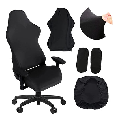 4pcs Gaming Chair Covers With Armrest Spandex Splicover Office Seat Cover For Computer Armchair Protector Cadeira Gamer