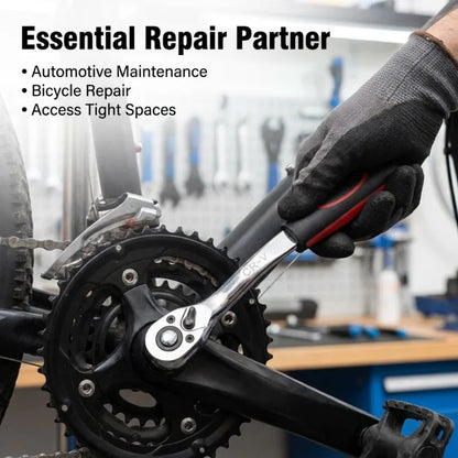 72 Tooth Quick Ratchet Wrench   Wrenches Two-way Socket Wrench Repair Tools for for Vehicle Bicycle