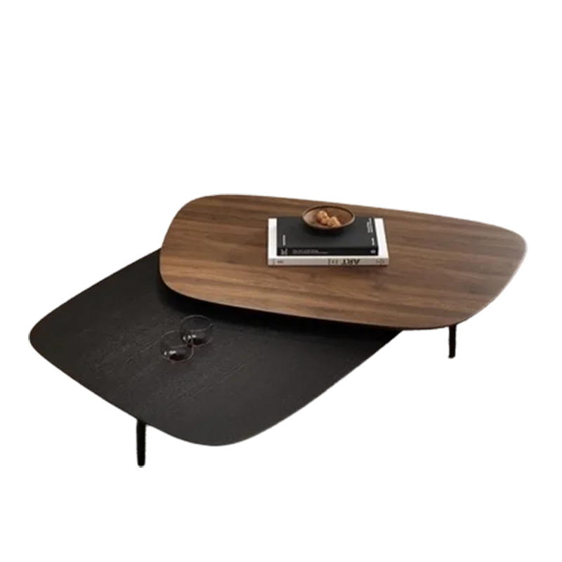 Clear Tray Luxury Coffee Table Kawaii Unique Modern Wood Nordic Side Table Living Room Balcony Mesa Auxiliar Home Furniture