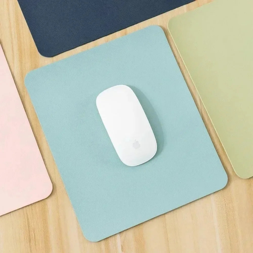 Colorful Fashion Mouse Pad Small PU Mouse Pad Non-Slip Gaming Desktop Leather Mouse Pad Easy To Clean Keyboard Mat For PC Laptop