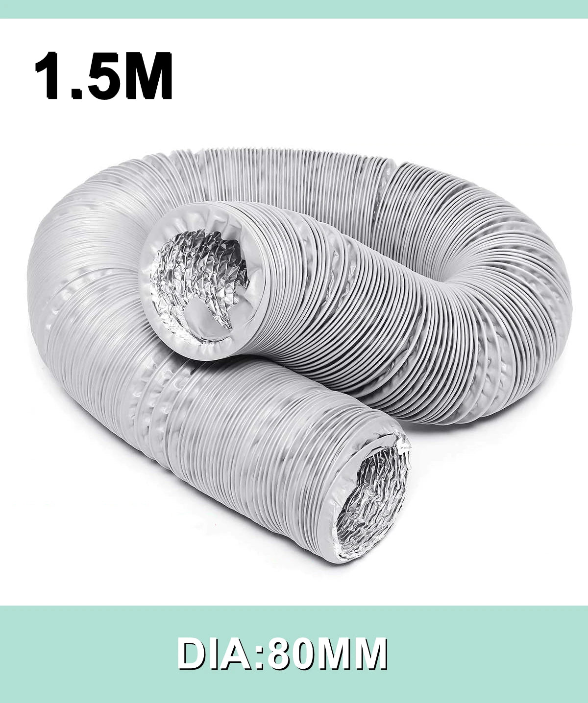 80mm/100mm/110mm/130mm/150mm Portable Air Conditioner Exhaust Vent Pipe Flexible Air Conditioner Exhaust Pipe Vent Hose Outlet
