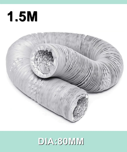 80mm/100mm/110mm/130mm/150mm Portable Air Conditioner Exhaust Vent Pipe Flexible Air Conditioner Exhaust Pipe Vent Hose Outlet