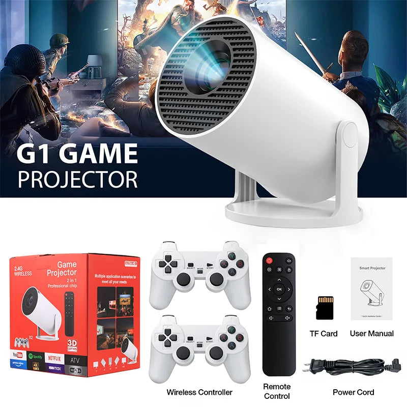 30000+ GAME projectors 4k android portable video projector bluetooth a ...