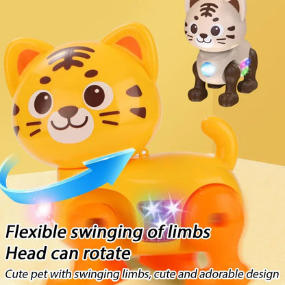 Children Electronic Pets Music Toy Cartoon Electric Vocal Toy Tiger Toys With Sound Flash Lighting Sing Dance for Girls Boy Gift