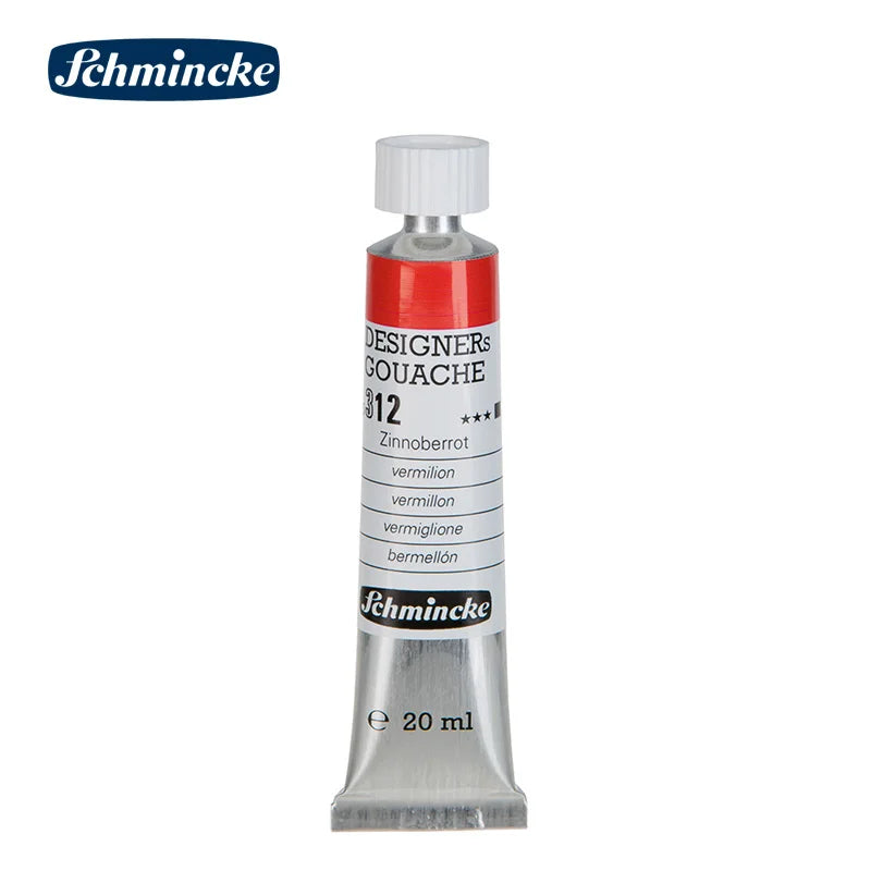 Germany Schmincke Designer Gouache Paint Tube 20ml Opaque Gouache Paint Professional Artist 48 Colors Drawing Art Supplies Cute