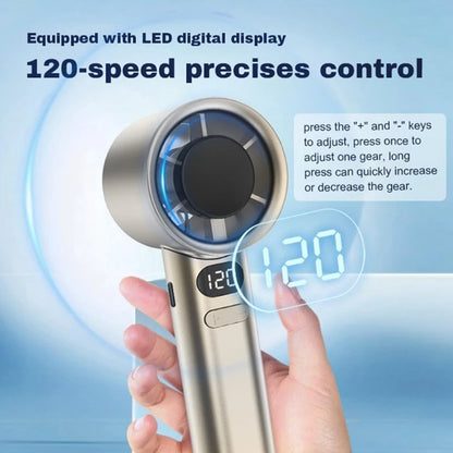 Portable Handheld Fan, Strong Wind,Speed(1-120) Adjustable  USB Personal Fan for Travel Outdoor Camping Beach Makeup