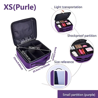 Professional Makeup Case Female Travel Big Capacity Beauty Nail ToolBox Cosmetic Organizer Suitcases For Makeup Storage Boxs