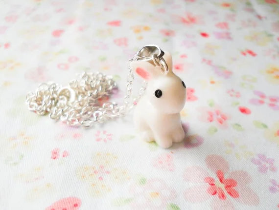 Cute and Kawaii Bunny Rabbit Necklace, Bunny, Rabbit, Easter Necklace, Kawaii Necklace, Cute Necklace, Easter, Sweet Lolita
