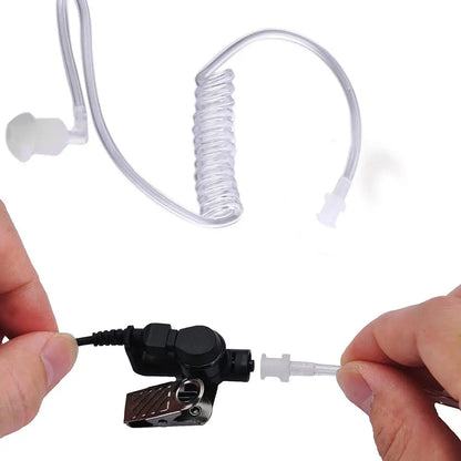 Earphone Transparent Coil Acoustic Air Tube Earplug for Two-Way Radio Walkie Talkie Earpiece Headset Accessories