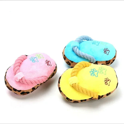 Dogs Toy, Cute Plush Slipper Shape, Squeaky, Chew Play, 1Pcs, Pet Puppy Supplies, Factory Direct Dog Toys, Blue