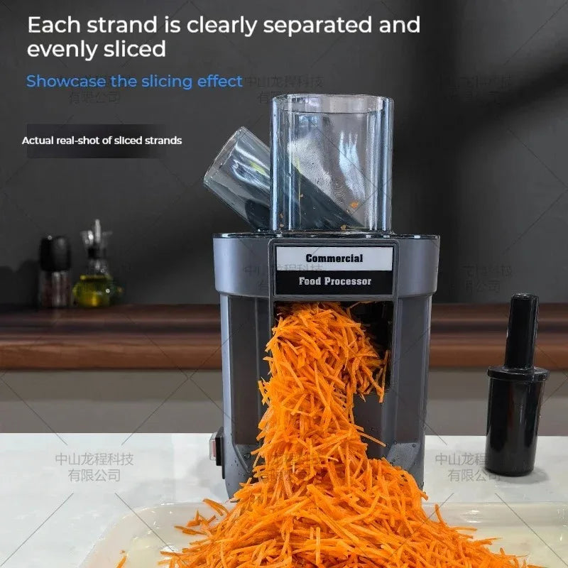 220V Vegetable Chopper  Multifunctional Electric Cutting Machine Carrot Potato Cutter Slice Shred Diced Food Processor