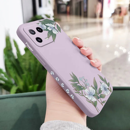 Encounter Flowers Phone Case For Xiaomi 17 Mi 15 15T 14 14T 13 13T 12 12X 12T 12S 11 11T 10 10T 9 9T Pro Lite Liquid Silicone Co