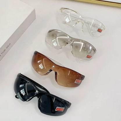 1Pcs Universal Labor Protection Protective Goggles Impact Resistant Sand Proof Cycling Glasses UV400 Dustproof Sunglasses