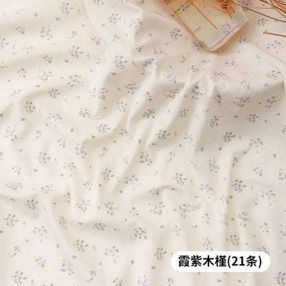 0.5m/1m Thickened Corduroy Fabric Small Floral Printed Fabric Making Dresses Children's Clothing Handmade DIY Clothing Fabrics