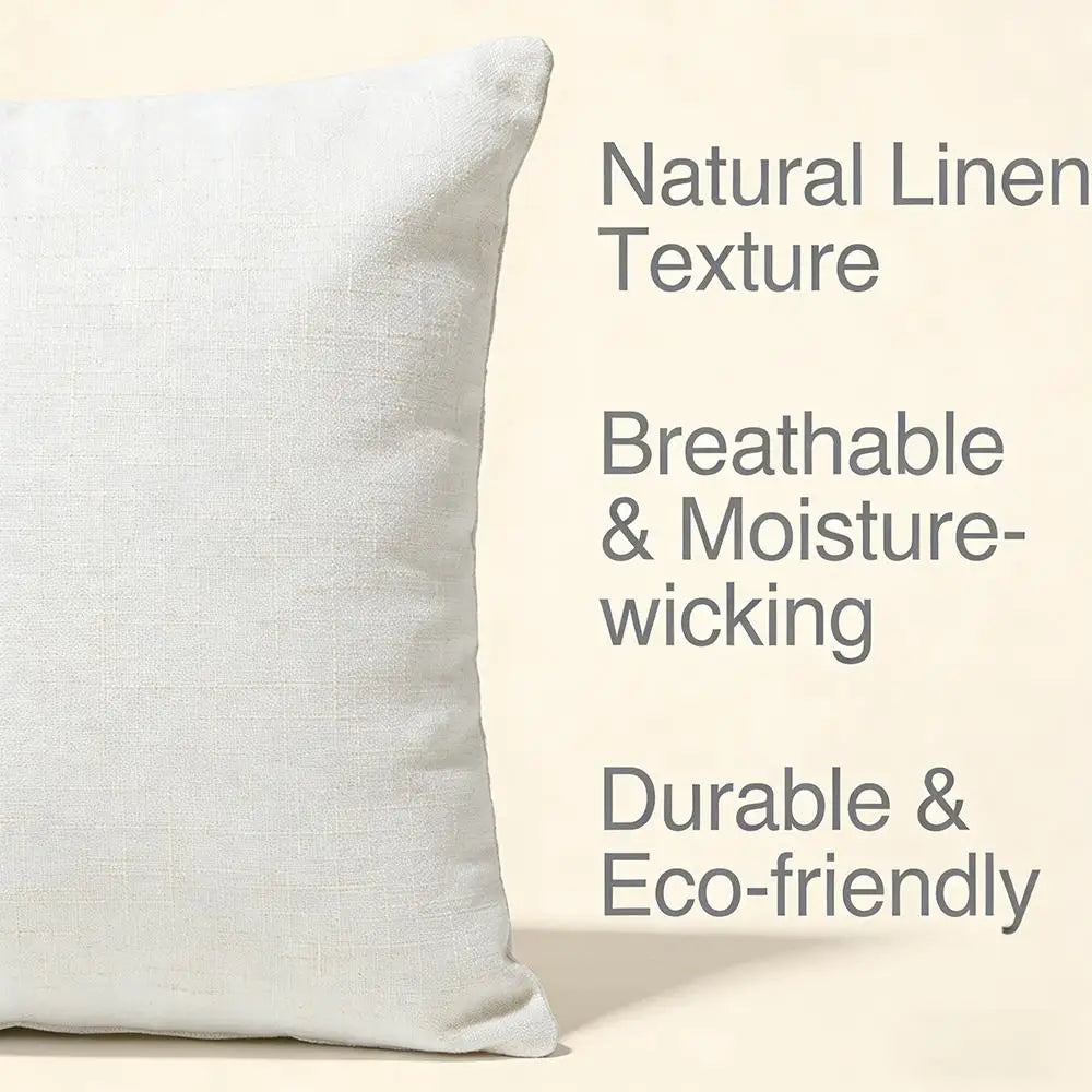 Cushion Cover  Linen  Skin-Friendly Soft Decorative Case For Sofa Home Decor Blue Sea Creature Coral Shrimp Pillow cover
