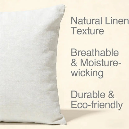 Cushion Cover  Linen  Skin-Friendly Soft Decorative Case For Sofa Home Decor Blue Sea Creature Coral Shrimp Pillow cover