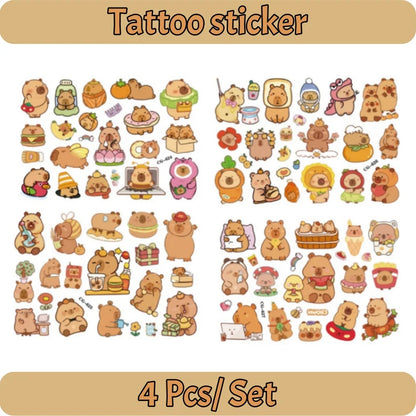 Cute Capybara Birthday Decorations Balloons Backdrop Tablecloth Stickers Cups Plates for Baby Shower Kids Event Party Supplies