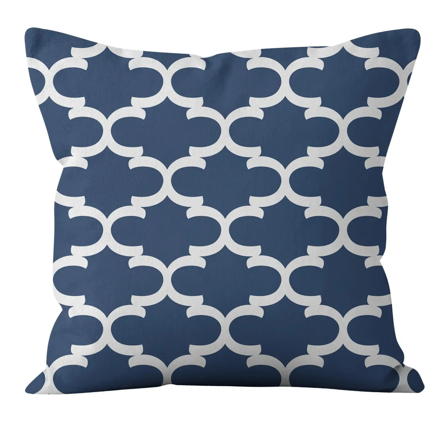 Modern Fashion Nordic Sofa Simple Cushion Cover Living Room Decoration Pillow Cover Navy Blue Geometric Pillow Cover