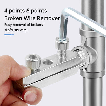 4 Points 6 Points Stripped Screw Extractor Set Broken Wire Universal Remover Screw Removal Multifunctional Tool for Bolt Pipes