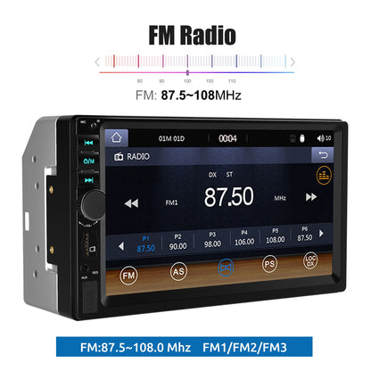 ESSGOO 7 Inch Carplay/Android Auto Double 2 DIN Car Stereo Stereo Head Unit Radio AUX FM USB Multimedia MP5 Player