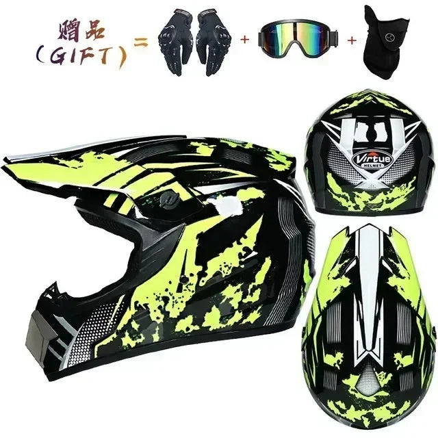 Motorcycle Helmet Full Face Racing Off Road Cross Motorcross Capacete Motocross Cascos Para Motos Mountain Downhill Bicycle DOT