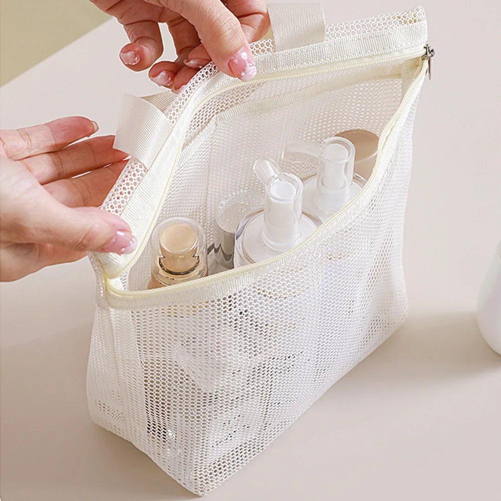 Shower Caddy Portable, Mesh Shower Caddy Tote Bag Quick Dry Hanging Toiletry and Bath Organizer for Dorm, Gym, Beach, Travel