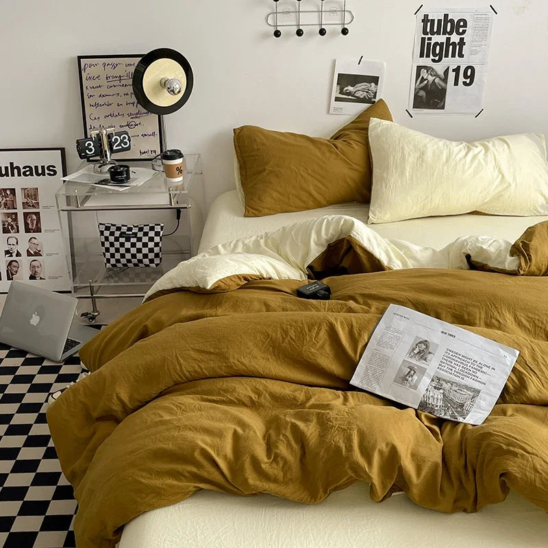 Bedding Comforter sets Duvet Cover bedsheets set with pillowcase Bedding Linens Set for Queen/King Bed edredones de cama