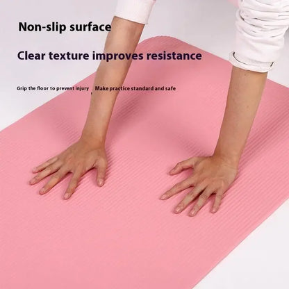 1PC Thick Yoga Mat Anti-skid Sports Fitness Mat 3MM EVA Comfort Foam Yoga Mat For Exercise Yoga And Pilates Gymnastics Mat