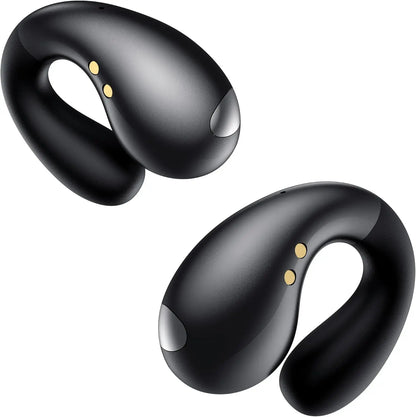Open Ear Clip Earphones - Ear Hanging Earphones Wireless Bluetooth, Waterproof Bone Conduction Earphones