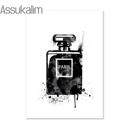 Fashion Wall Paintings Flowers Print Pictures Perfume Canvas Poster Lips Love Art Prints Nordic Wall Posters Living Room Decor