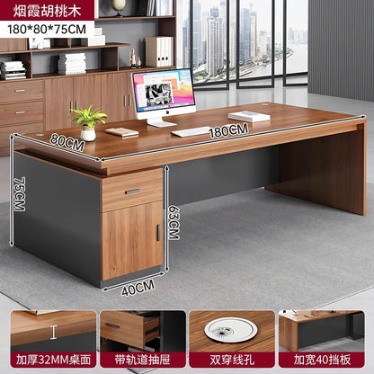 Cabinet Aesthetic Modern Desk Black Unique Gaming Computer Office Desk Design Writing Biurka Komputerowe Home Accessories
