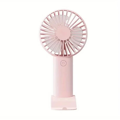 Portable Electric Handheld Small Fan Outdoor Powerful Silent Strong Wind Force Rechargeable Office Desk Dormitory Desktop Fan