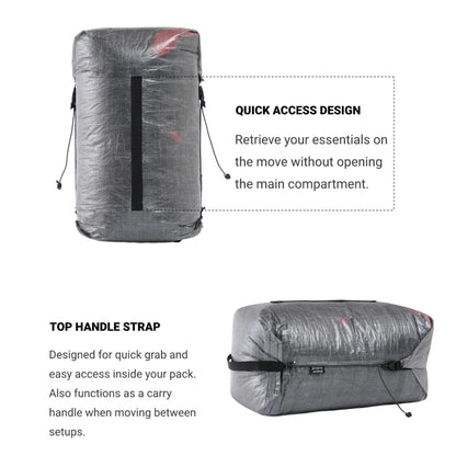 [HODR] Dyneema Compression Sack for Sleeping Bag Storage Sack DCF Waterproof Roll-Top for Sleeping Bags, Camping Gear Storage