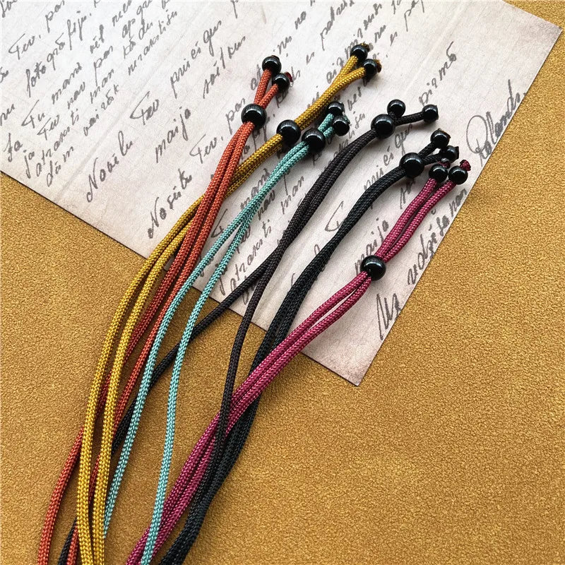 Necklaces Braided Chains Adjustable Pendant DIY Long Necklaces for Women Premium Jewelry Pendants Accessories Retro Rope