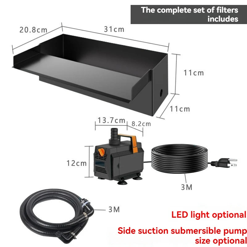 Filter Sink Box Filter Pond Hanging Waterfall Filter Garden Pond Garden Waterfall New Pond Waterfall Pump Kit