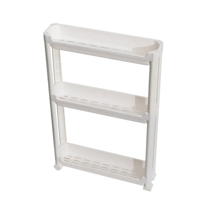 Bathroom Cabinet  Behind The Door Storage and Kitchen Storage Rack Multi-layer Narrow Cabinet Space Saving Trolley Storage Rack