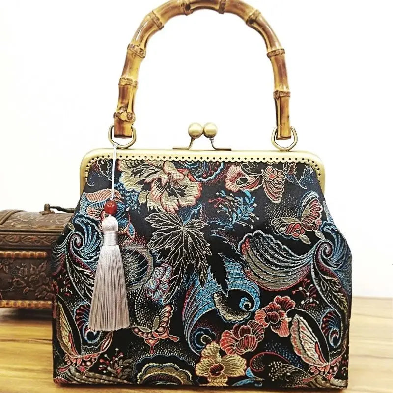Wood Hand lock Shell Bags Vintage Designer Bag Women Shoulder Crossbody Bag Chain Tote Women's Handbags Purses