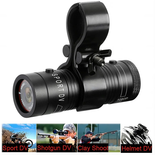 New Compact Outdoor Action Camera for Extreme Sports - Helmet Cam for Biking, Cam Driving Recorder with Wide Angle Lens